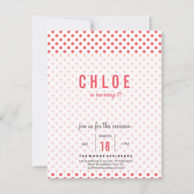 Invitaciones a cumpleaños de caballo (Reverso)