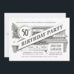 Invitaciones a cumpleaños de hito| Vintage supremo<br><div class="desc">Invitaciones a cumpleaños de hito| Vintage supremo. Clásicas y elegantes invitaciones para fiestas de cumpleaños.</div>