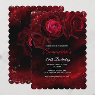 Invitaciones a cumpleaños de mujeres afroamericana