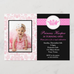 Invitaciones a cumpleaños de Princess Photo