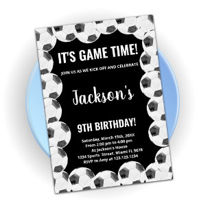 Invitaciones a cumpleaños del fútbol negro