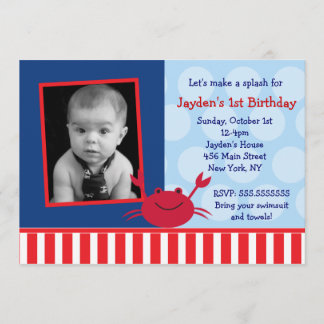 Invitaciones a cumpleaños por foto náutica en cang