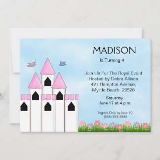 Invitaciones a cumpleaños/té de la princesa