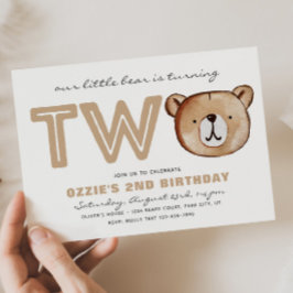 Invitaciones a cumplir 2 años | 2.º cumpleaños