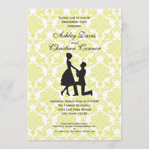 Invitaciones a Damasco Amarillo Limón