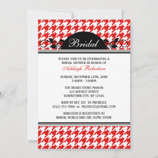 Invitaciones a ducha con gafas rojas y blancas