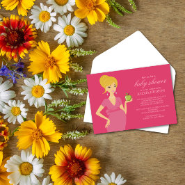 Invitaciones a ducha de bebé {Rosa}