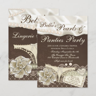 Invitaciones a ducha de lencería