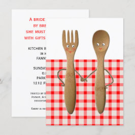 Invitaciones a ducha de novia en la cocina