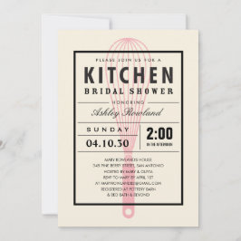 Invitaciones a ducha de novia en la cocina
