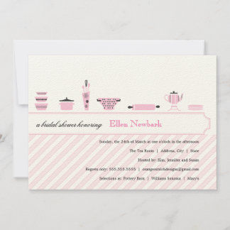 Invitaciones a ducha de novia rosa
