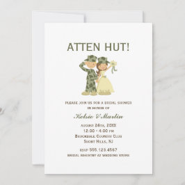 Invitaciones a ducha de novia y soldados
