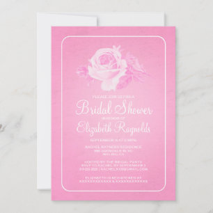 Invitaciones a ducha de novias con flores rusticas
