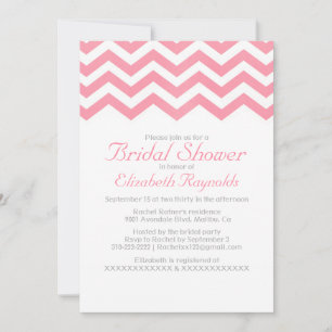 Invitaciones a ducha de novias Retro Zigzag
