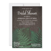 Invitaciones a ducha de novias rusticas a Boda Fer