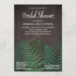 Invitaciones a ducha de novias rusticas a Boda Fer