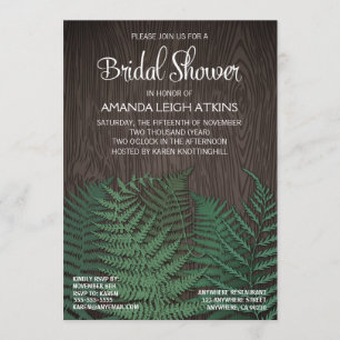 Invitaciones a ducha de novias rusticas a Boda Fer