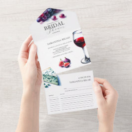 Invitaciones a ducha de novias todo en uno