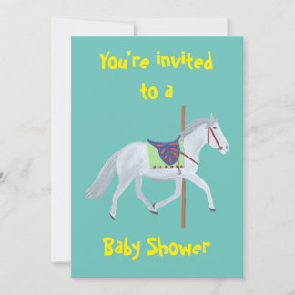 Invitaciones a ducha para Personalizados de caball