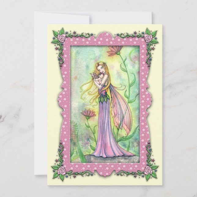 Invitaciones a ducharse para madres y bebés (Anverso)