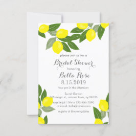 Invitaciones a duchas de novias Boho Lemon