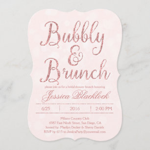 Invitaciones a duchas de novias de buceo y brunch