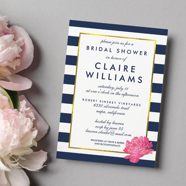 Invitaciones a duchas de novias de peones rosados  (Subido por el creador)