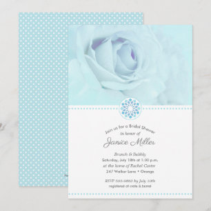 Invitaciones a duchas de novias florales de Rosa a