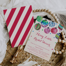 Invitaciones a duchas de novias para navidades