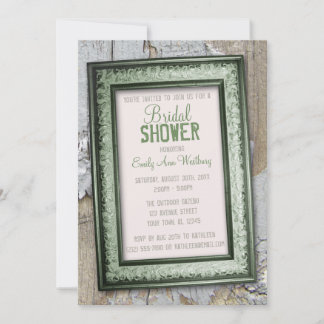 Invitaciones a duchas de novias rusticas en el sur