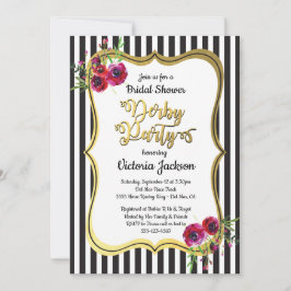 Invitaciones a duchas de novias temáticas de Derby