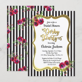 Invitaciones a duchas de novias temáticas de Derby