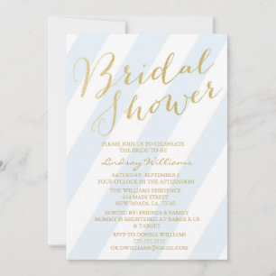 Invitaciones a duchas de Purpurina Gold