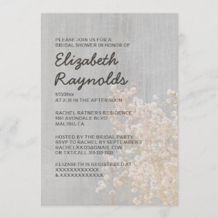 Invitaciones a duchas nupciales con la respiración