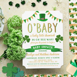 Invitaciones a duchas para bebés de O'Baby St. Pat