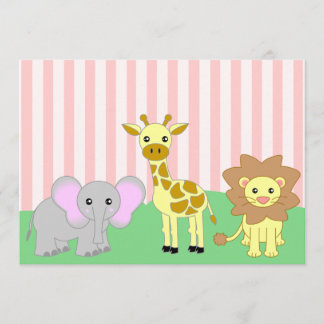 Invitaciones a duchas para bebés rosados