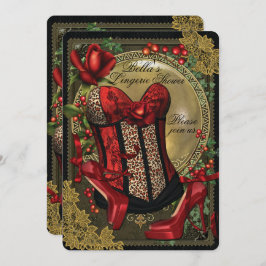 Invitaciones a duchas para fiestas de lencería y s