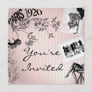 Invitaciones a duchas temáticas de Paris FASHION