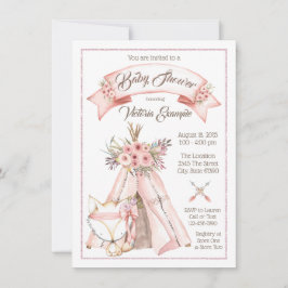 Invitaciones a duchas tribales por Chicas de TeePe