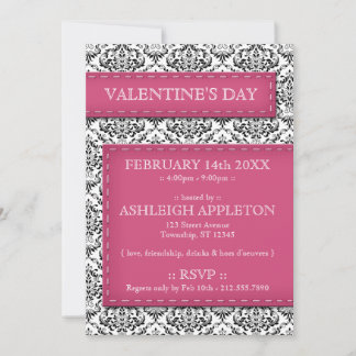 Invitaciones a El día de San Valentín de Damask co