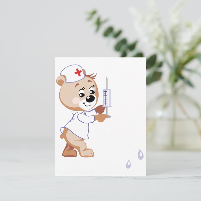 Invitaciones a enfermeras de osito de peluche (Subido por el creador)
