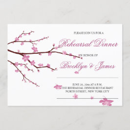 Invitaciones a ensayos de Bodas de cerezo en flor