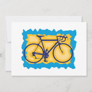 Invitaciones a estampillas para bicicletas