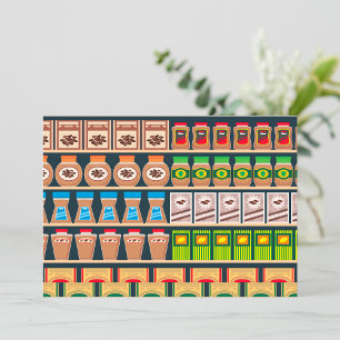 Invitaciones a estantes de supermercados