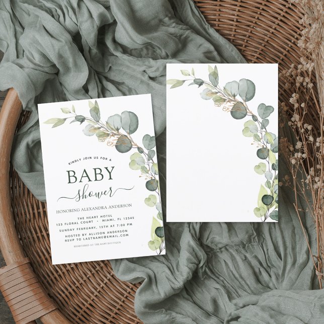 Invitaciones a Eucalyptus de Baby Shower Greenery (Subido por el creador)
