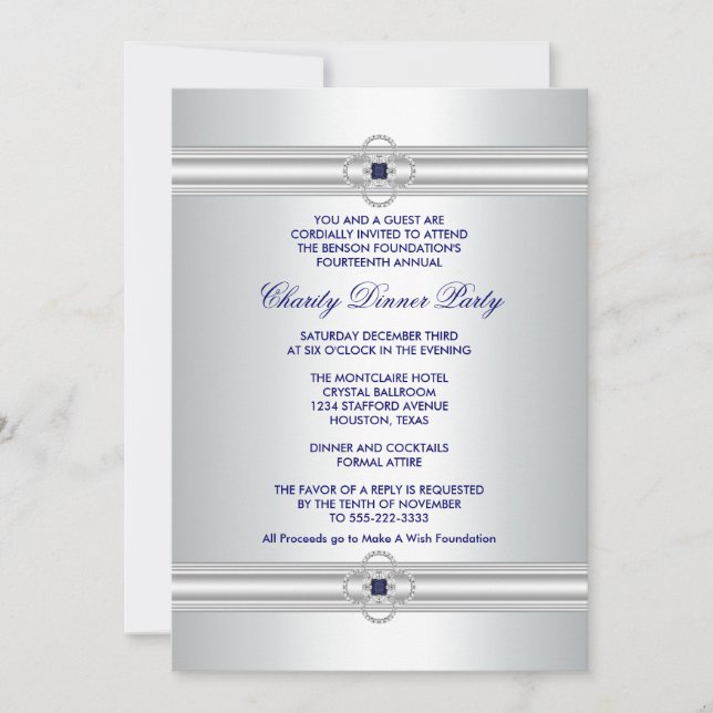 Invitaciones a eventos de Fiesta corporativo (Anverso)