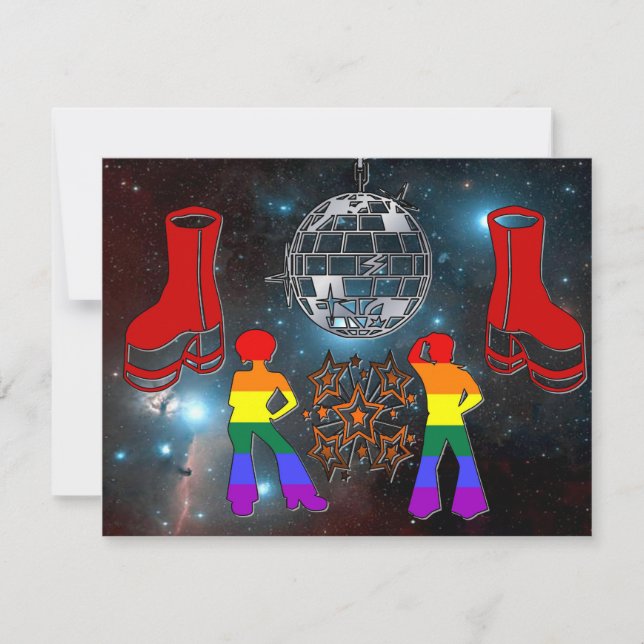 Invitaciones a eventos de Personalizado Disco Feve (Anverso)