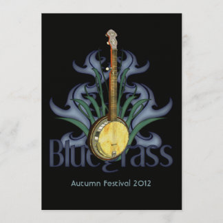 Invitaciones a eventos o Fiestas de Bluegrass Banj