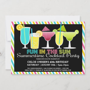 Invitaciones a fiesta de cócteles de verano
