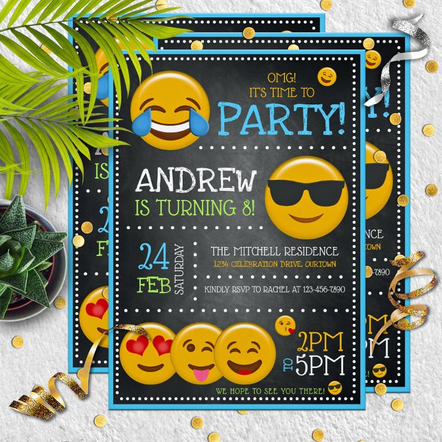 Invitaciones a fiesta de cumpleaños de un chico de (Subido por el creador)